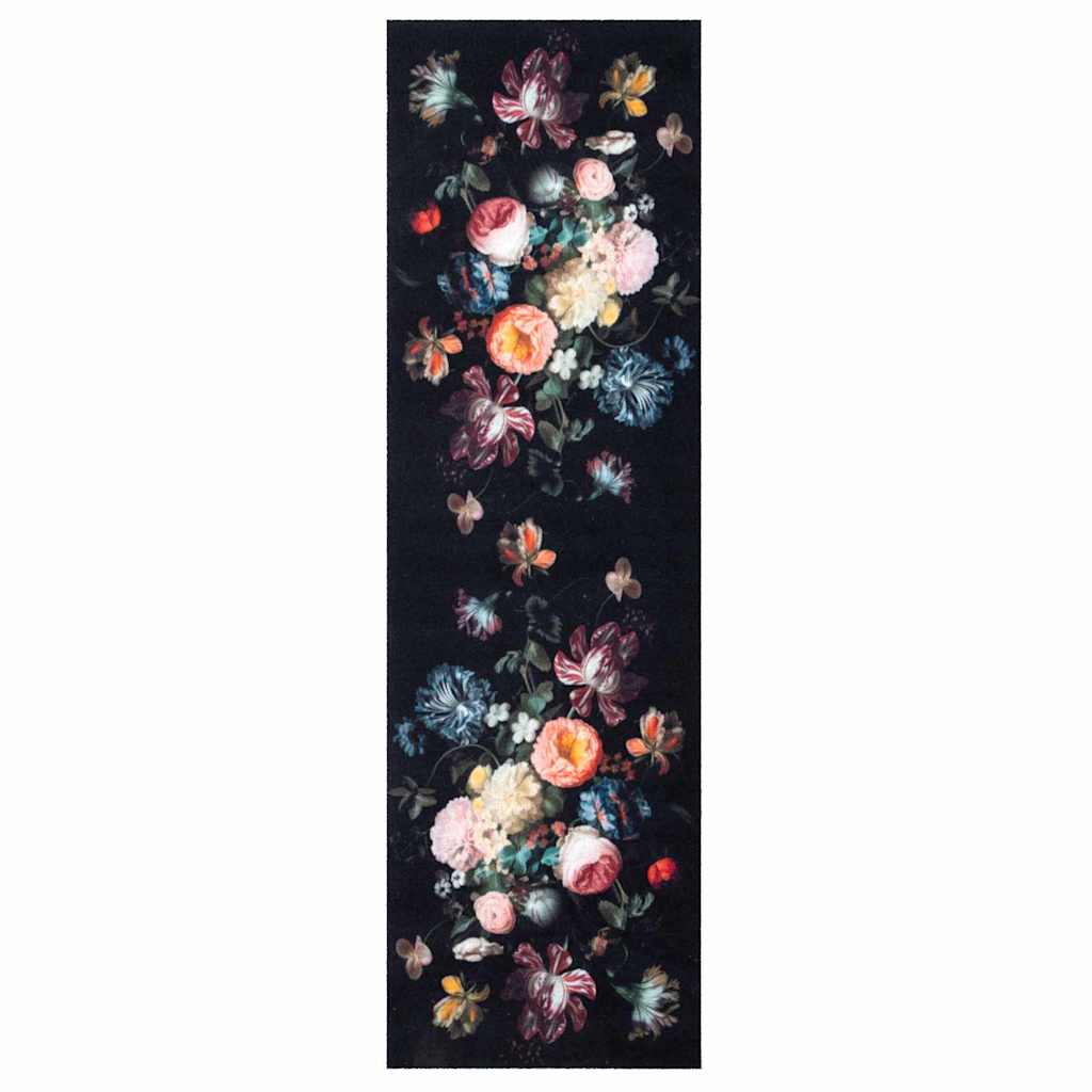Tappeto da Cucina Nero 300 x 60 cm Velluto