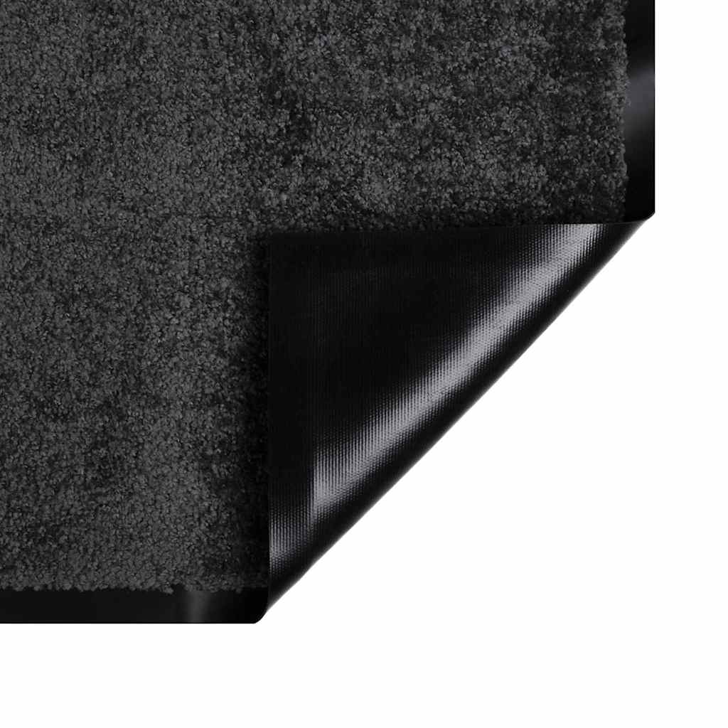 Tappetino Antracite 60 x 40 x 1.2 cm Tessuto Teddy