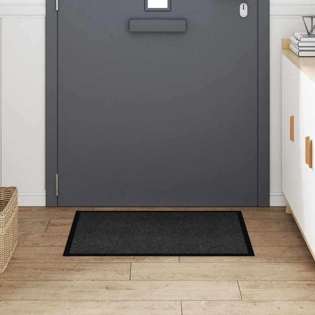 Tappetino Antracite 60 x 40 x 1.2 cm Tessuto Teddy