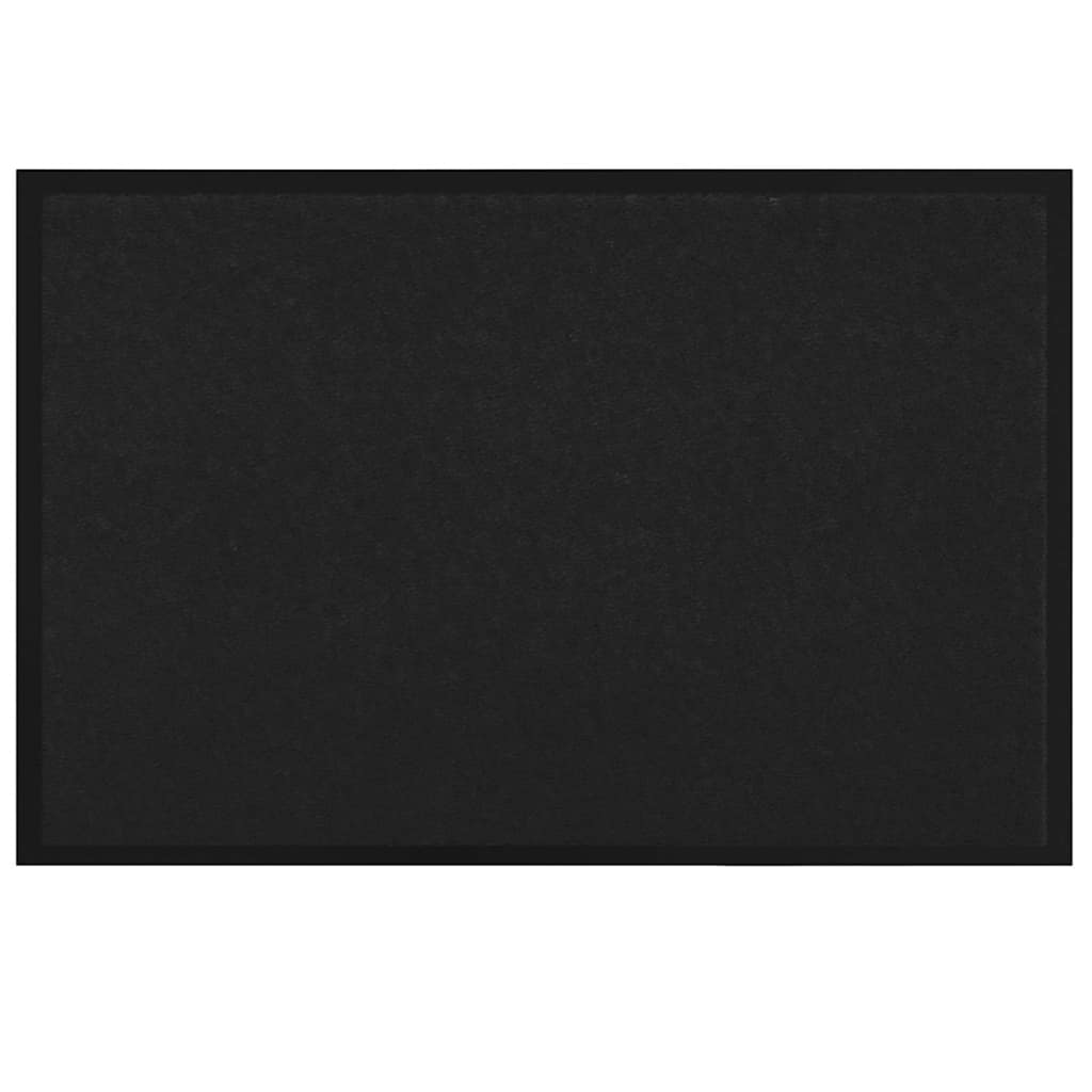 Tappetino Nero 60 x 40 x 1.2 cm Tessuto Teddy