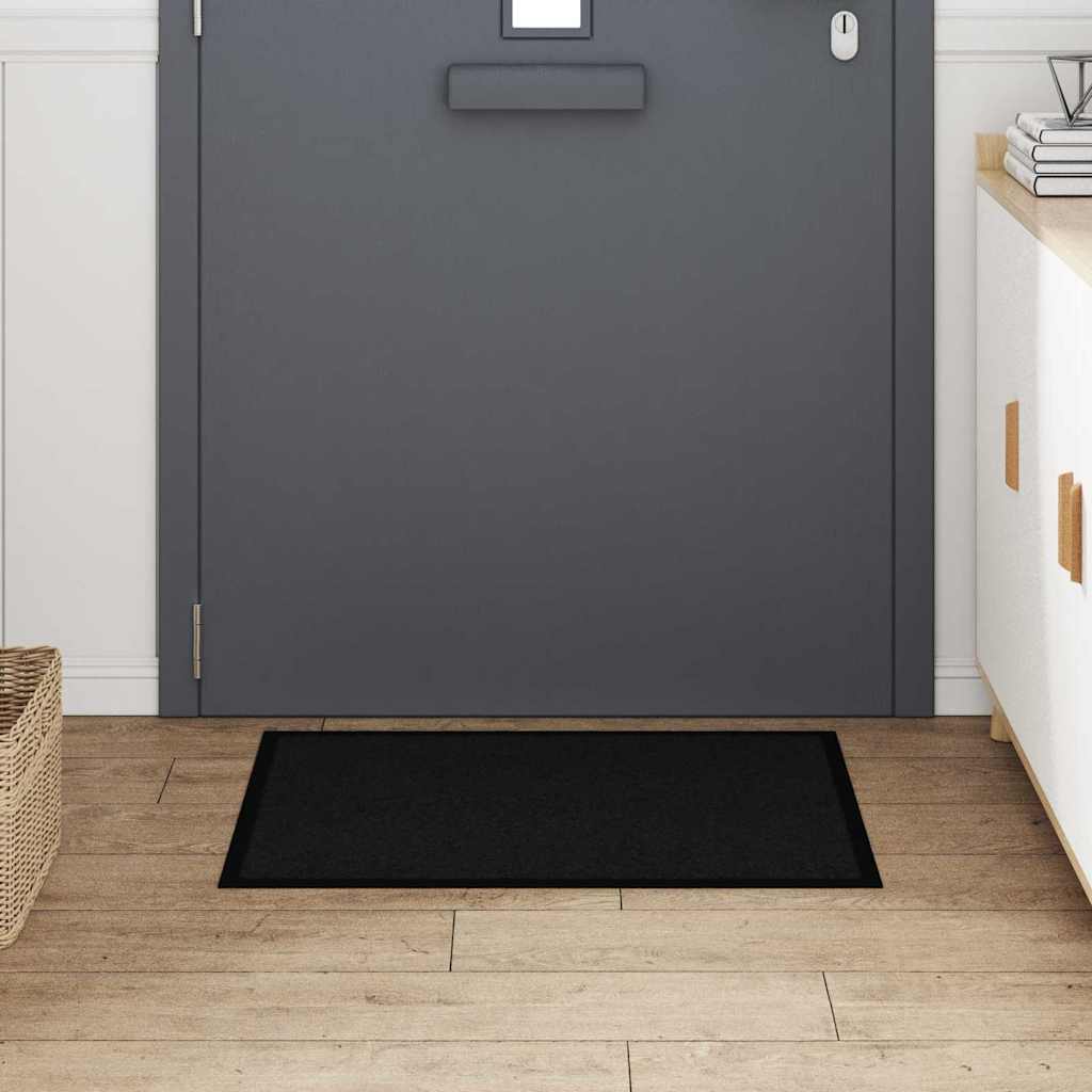 Tappetino Nero 60 x 40 x 1.2 cm Tessuto Teddy