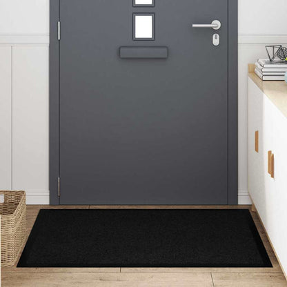 Tappetino Nero 60 x 40 x 1.2 cm Tessuto Teddy