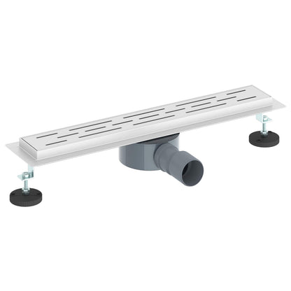 Scarico doccia con copertura in vetro e sifone a 360Â° 50 cm