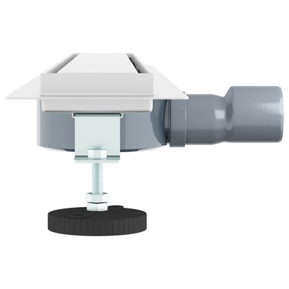 Scarico doccia 2-in-1 con sifone a 360Â° Argento 70 cm