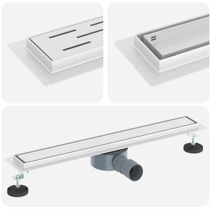 Scarico doccia 2-in-1 con sifone a 360Ã‚Â° Argento 60 cm