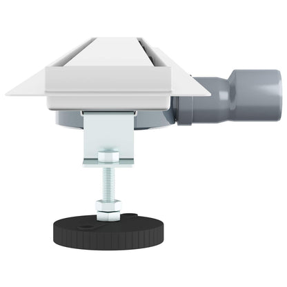 Scarico doccia 2-in-1 con sifone a 360Â° Argento 100 cm
