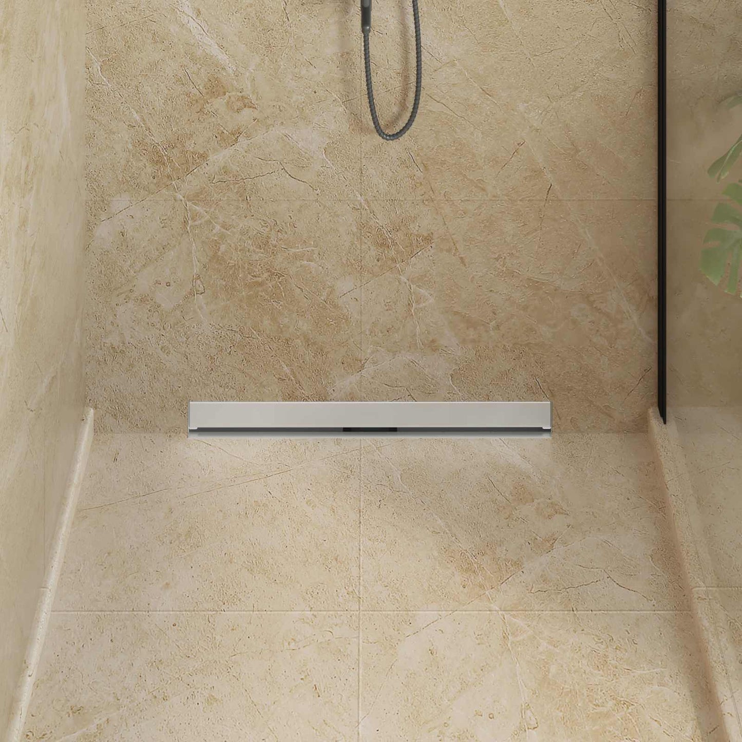 Scarico Doccia da Parete Argento 70 cm Acciaio Inox 304