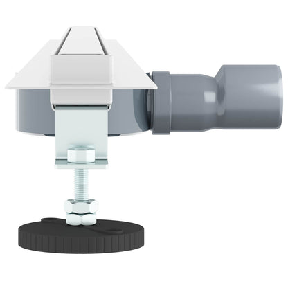 Scolascale per doccia a 360Â° con modello slim Argento 90 cm