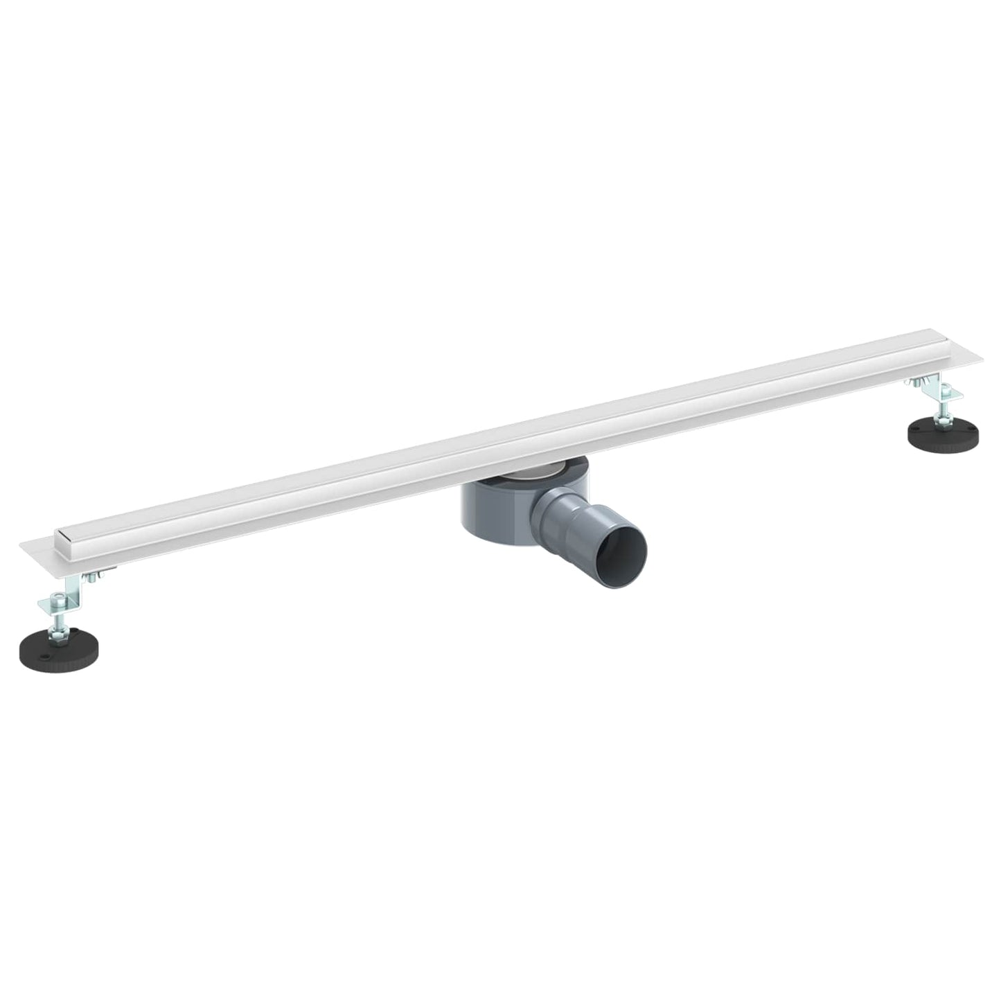 Scolascale per doccia a 360Â° con modello slim Argento 80 cm
