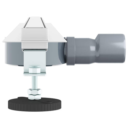 Scolascale per doccia a 360Â° con modello slim Argento 80 cm