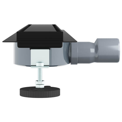 Scarico doccia 2-in-1 con sifone a 360Â° Nero 60 cm
