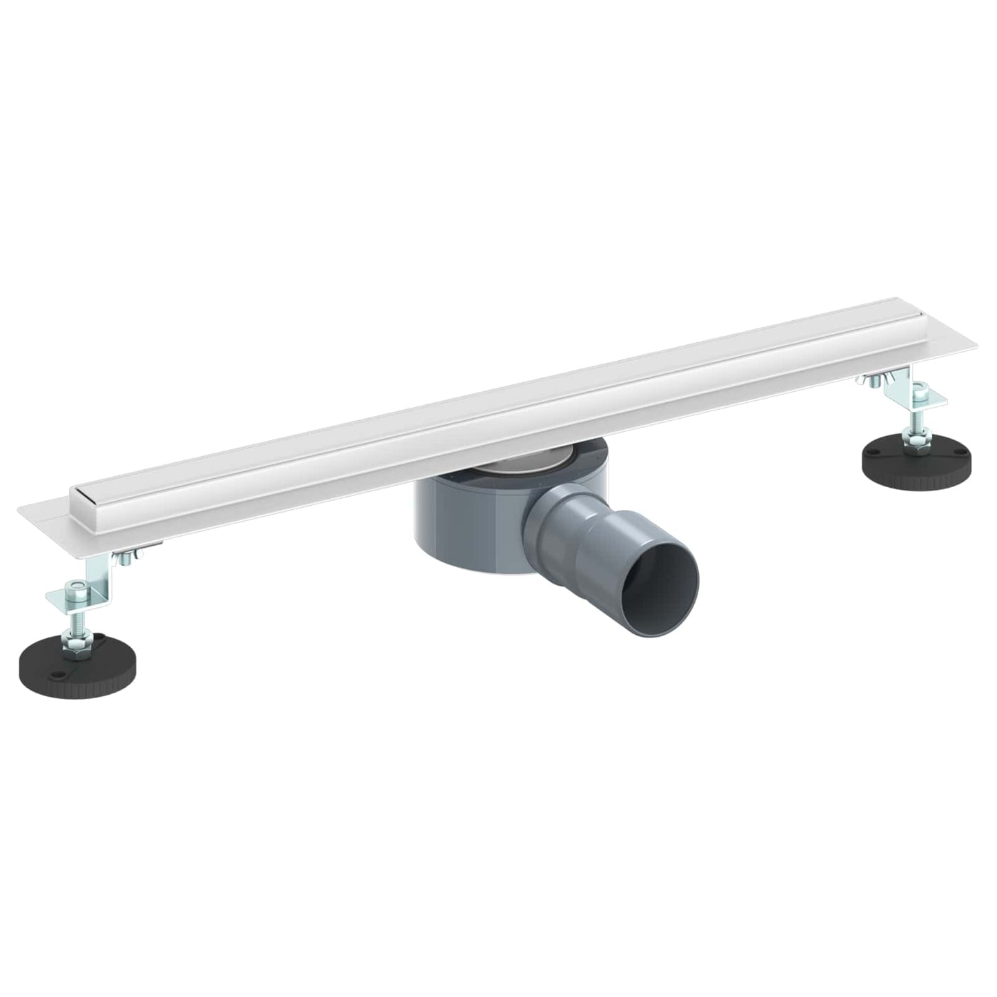 Scolascale per doccia a 360Â° con modello slim Argento 50 cm