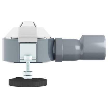 Scolascale per doccia a 360Â° con modello slim Argento 50 cm