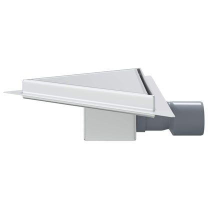 Scarico Doccia Triangolare 2 in 1 Argento 32 x 32 x 7,5 cm