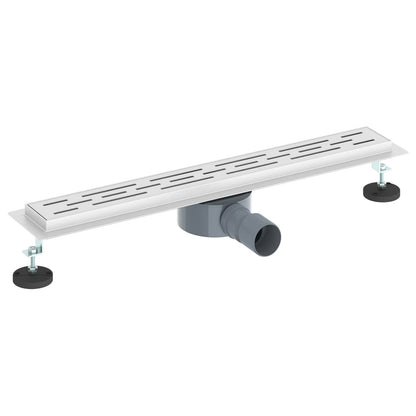 Scarico doccia con copertura in vetro e sifone a 360Â° 60 cm
