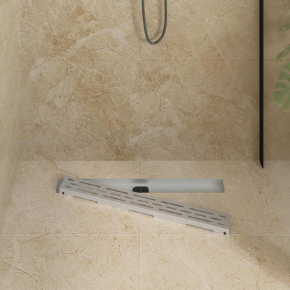 Scarico doccia con copertura in vetro e sifone a 360Ã‚Â° 70 cm