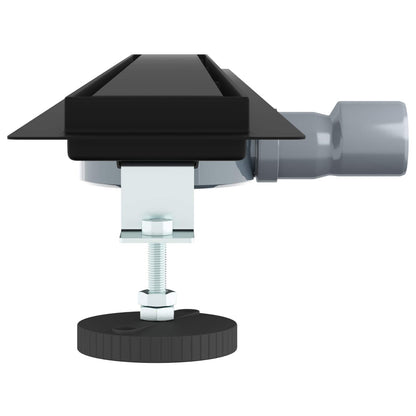 Scarico doccia 2-in-1 con sifone a 360Â° Nero 100 cm