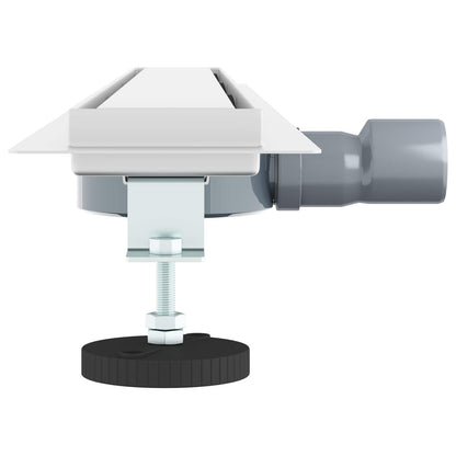 Scarico doccia 2-in-1 con sifone a 360Â° Argento 90 cm