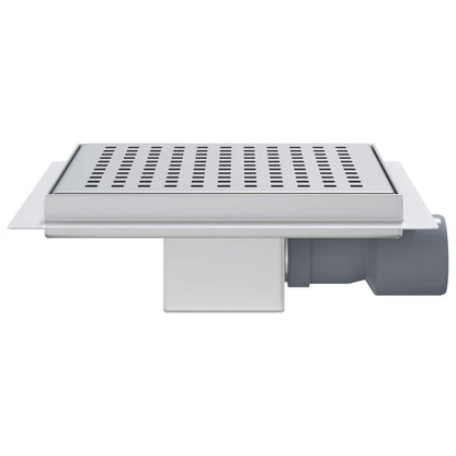 Scarico doccia a pois Argento 20 x 20 cm Acciaio Inox 304