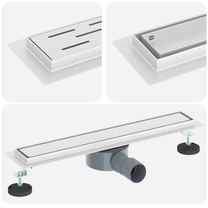 Scarico doccia 2-in-1 con sifone a 360Â° Argento