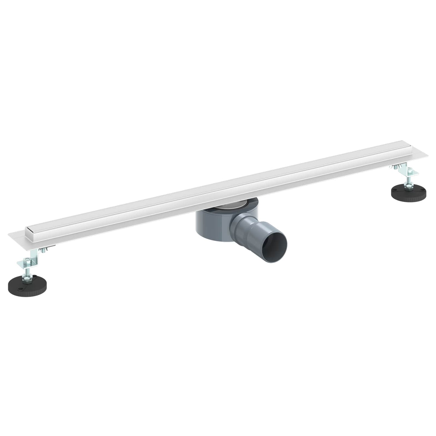 Scolascale per doccia a 360Â° con modello slim Argento 70 cm