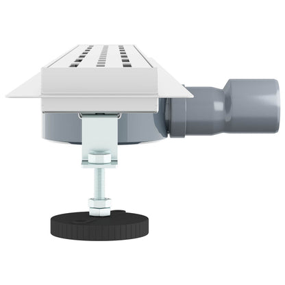 Scarico doccia con copertura in vetro e sifone a 360Â° 80 cm