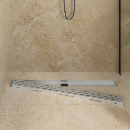 Scarico doccia con copertura in vetro e sifone a 360Â° 100 cm