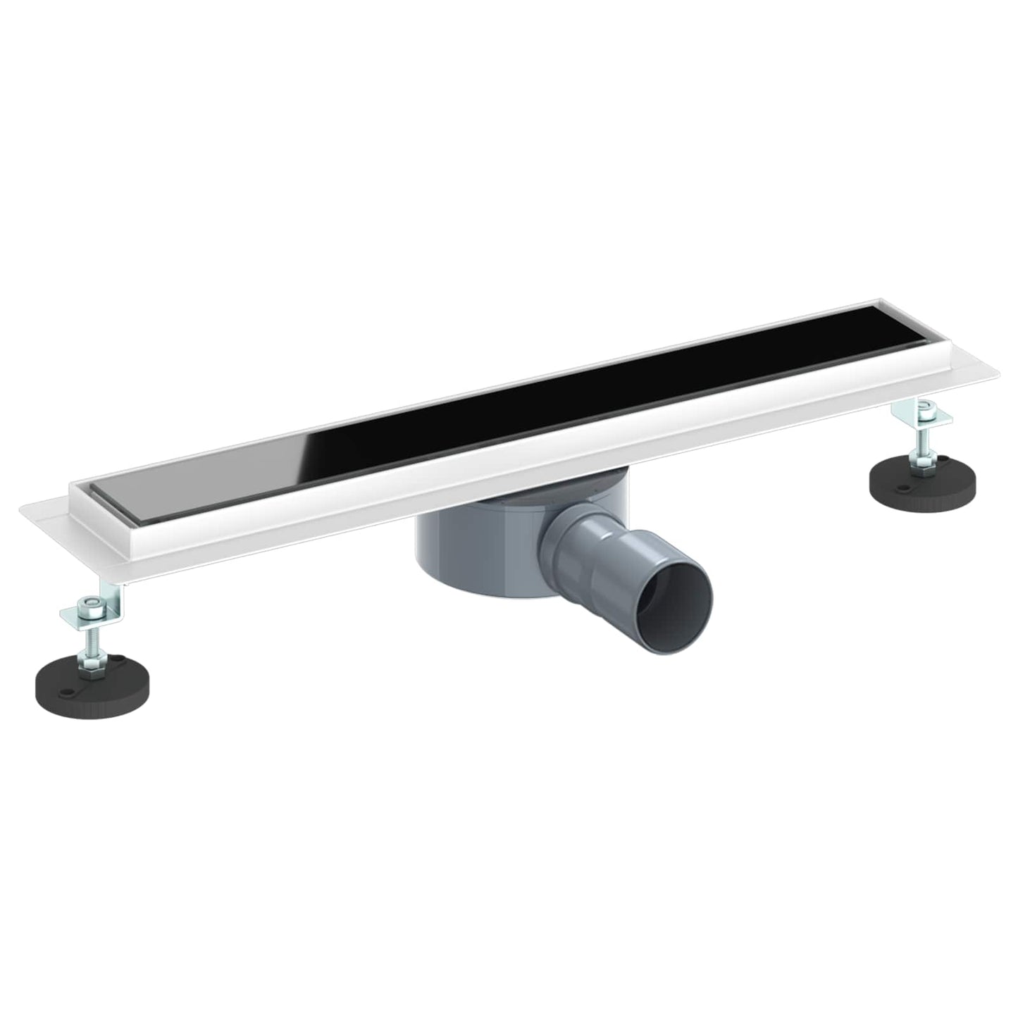 Scarico doccia con copertura in vetro e sifone a 360Â° 50 cm