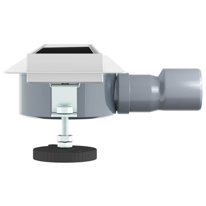 Scarico doccia con copertura in vetro e sifone a 360Â° 50 cm