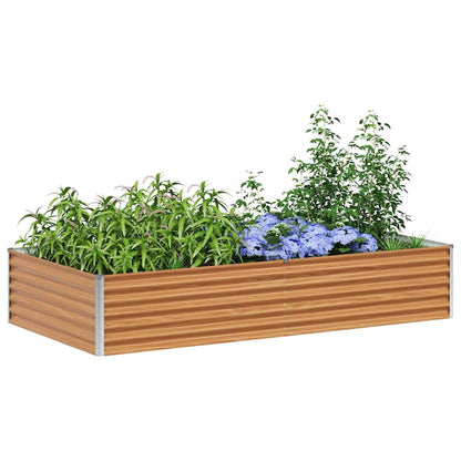 Letto rialzato da giardino 195 x 100 x 36 cm Acciaio zincato