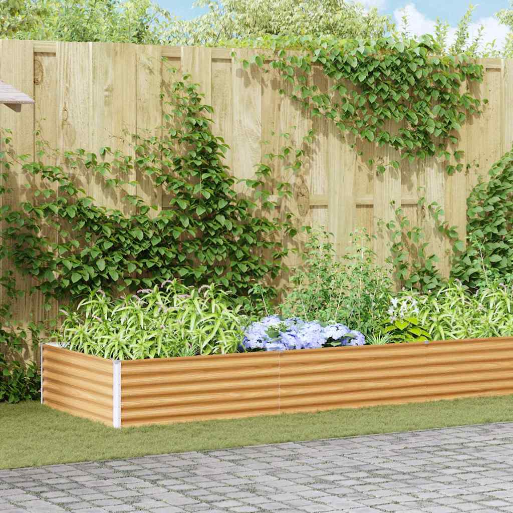 Letto rialzato da giardino 485 x 100 x 36 cm Acciaio zincato