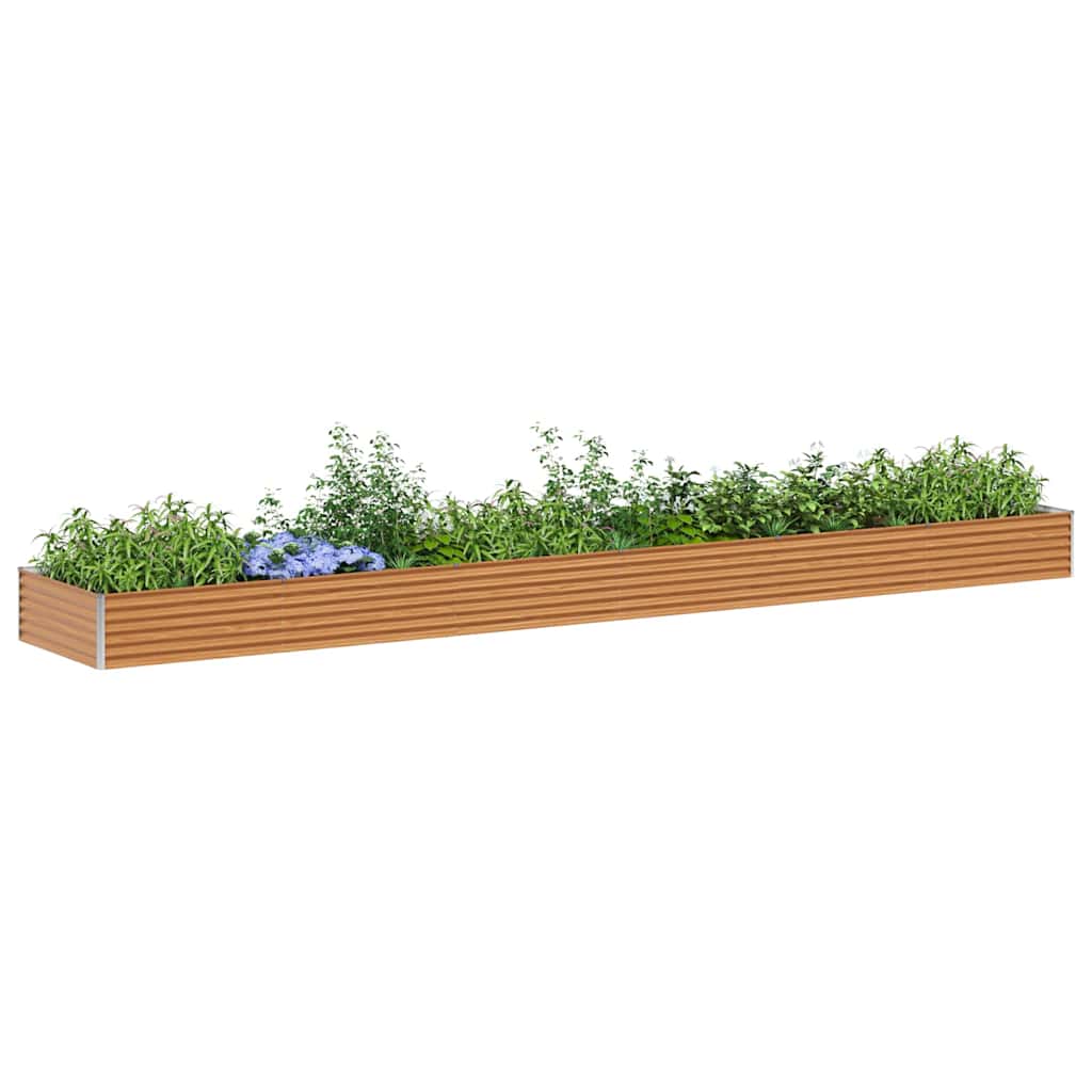 Letto rialzato da giardino 582 x 100 x 36 cm Acciaio zincato