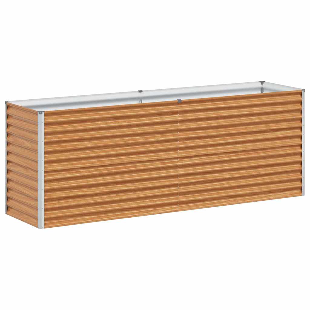 Letto rialzato da giardino 195 x 50 x 68 cm Acciaio zincato