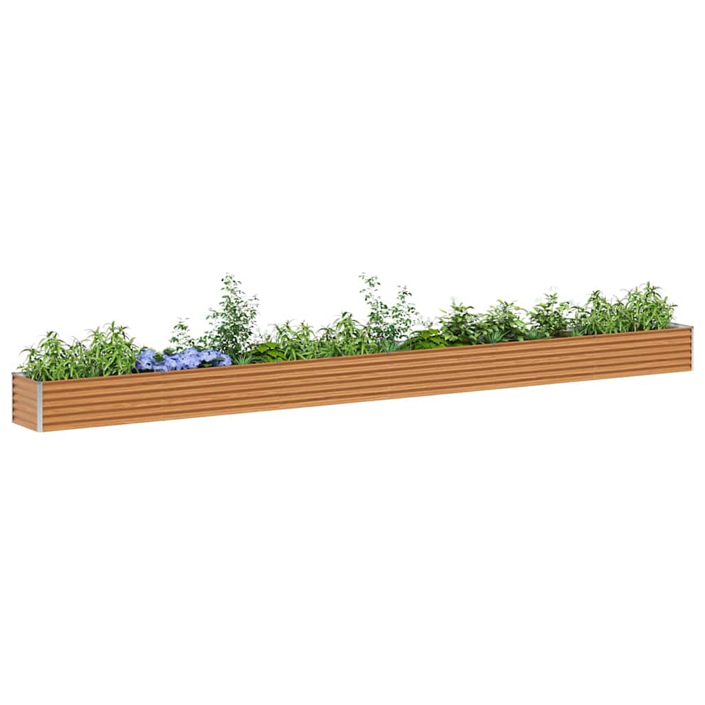 Letto rialzato da giardino 582 x 50 x 36 cm Acciaio zincato
