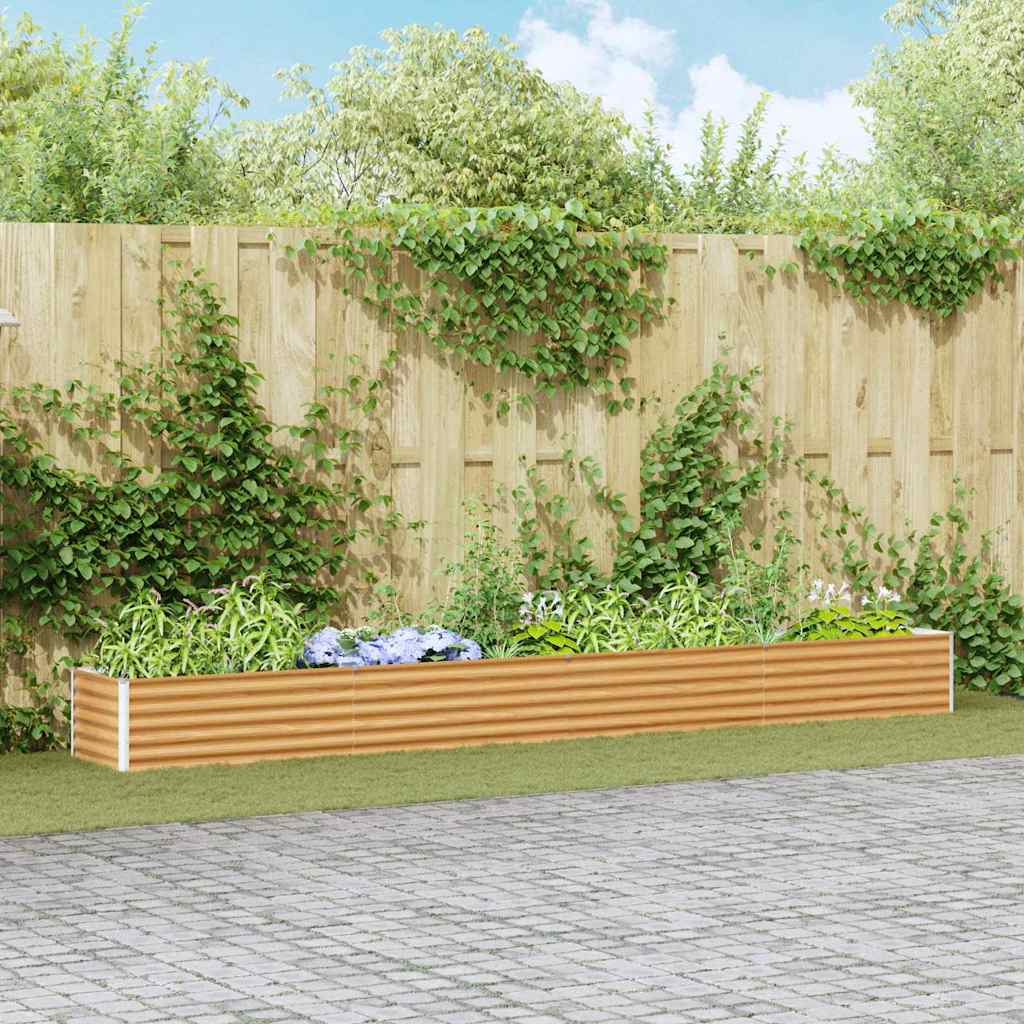 Letto rialzato da giardino 390 x 50 x 36 cm Acciaio zincato