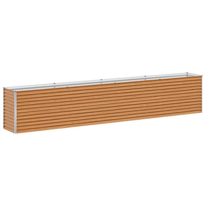 Letto rialzato da giardino 390 x 50 x 68 cm Acciaio zincato