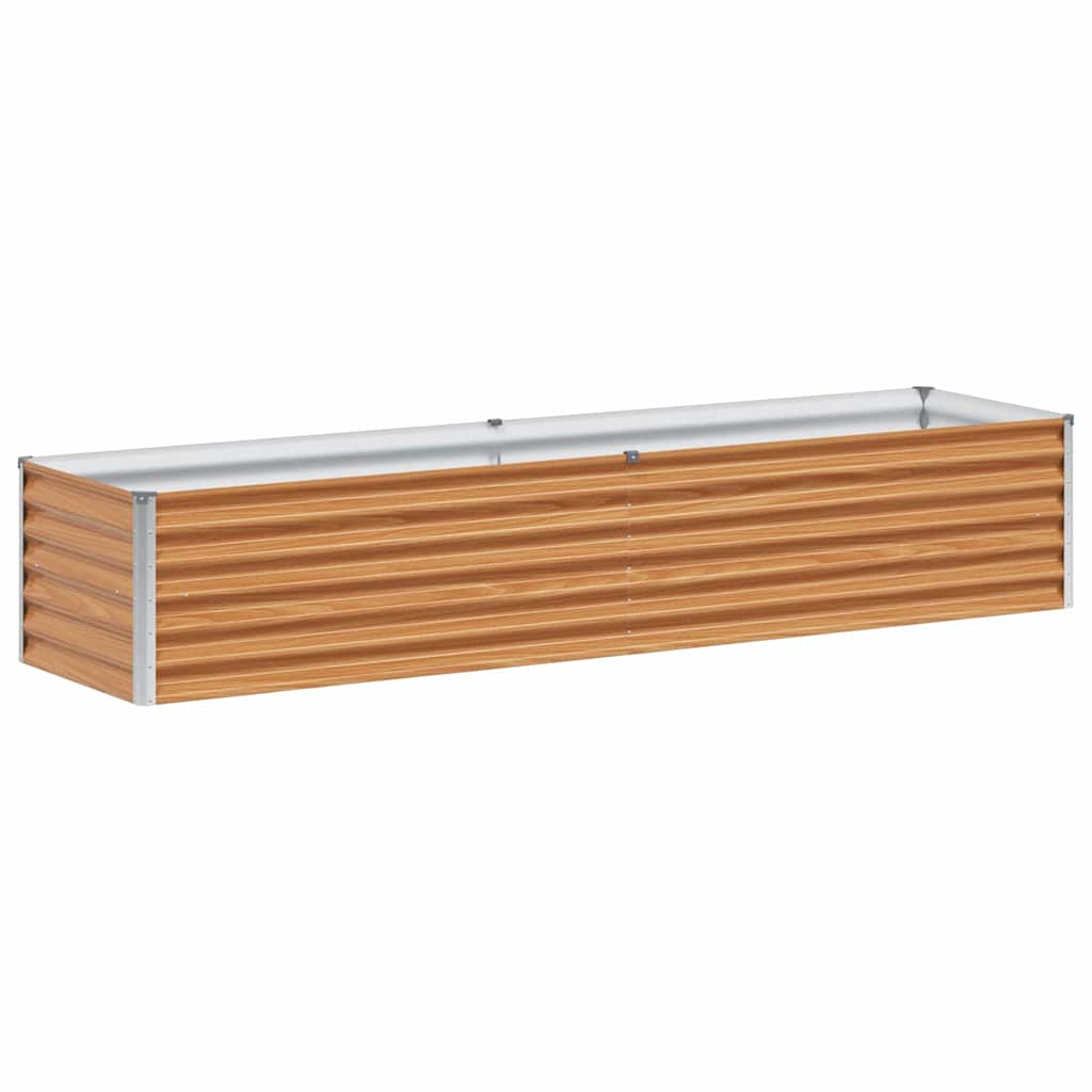 Letto rialzato da giardino 195 x 50 x 36 cm Acciaio zincato
