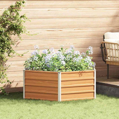 Letto rialzato da giardino Aspetto legno 129 x 129 x 45 cm
