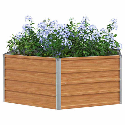 Letto rialzato da giardino Aspetto legno 129 x 129 x 45 cm