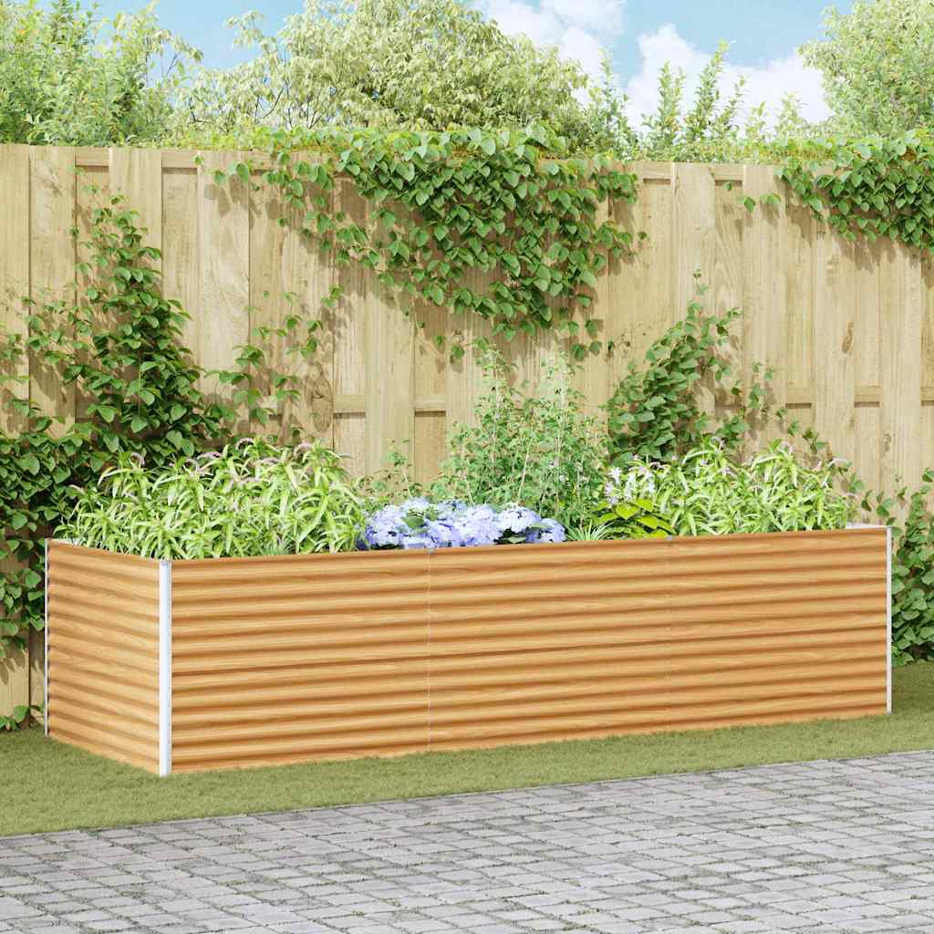 Letto rialzato da giardino 290 x 100 x 68 cm Acciaio zincato