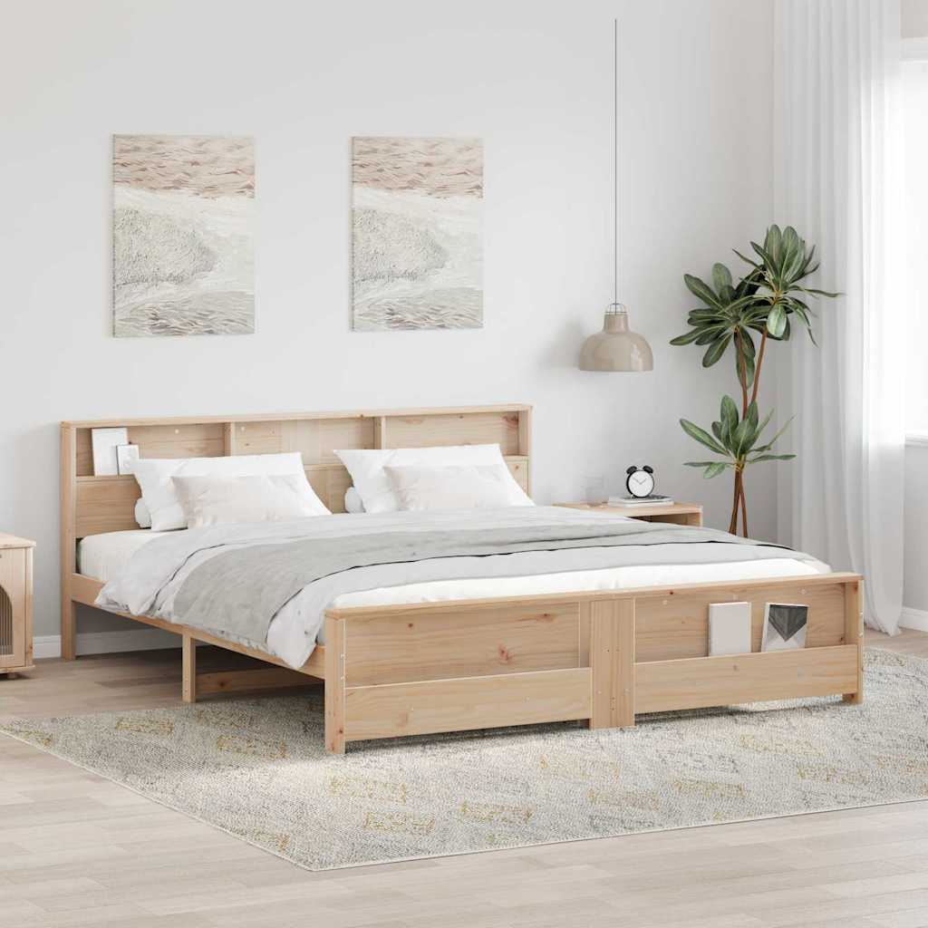 Struttura del letto Marrone 200 x 200 cm Legno multistrato