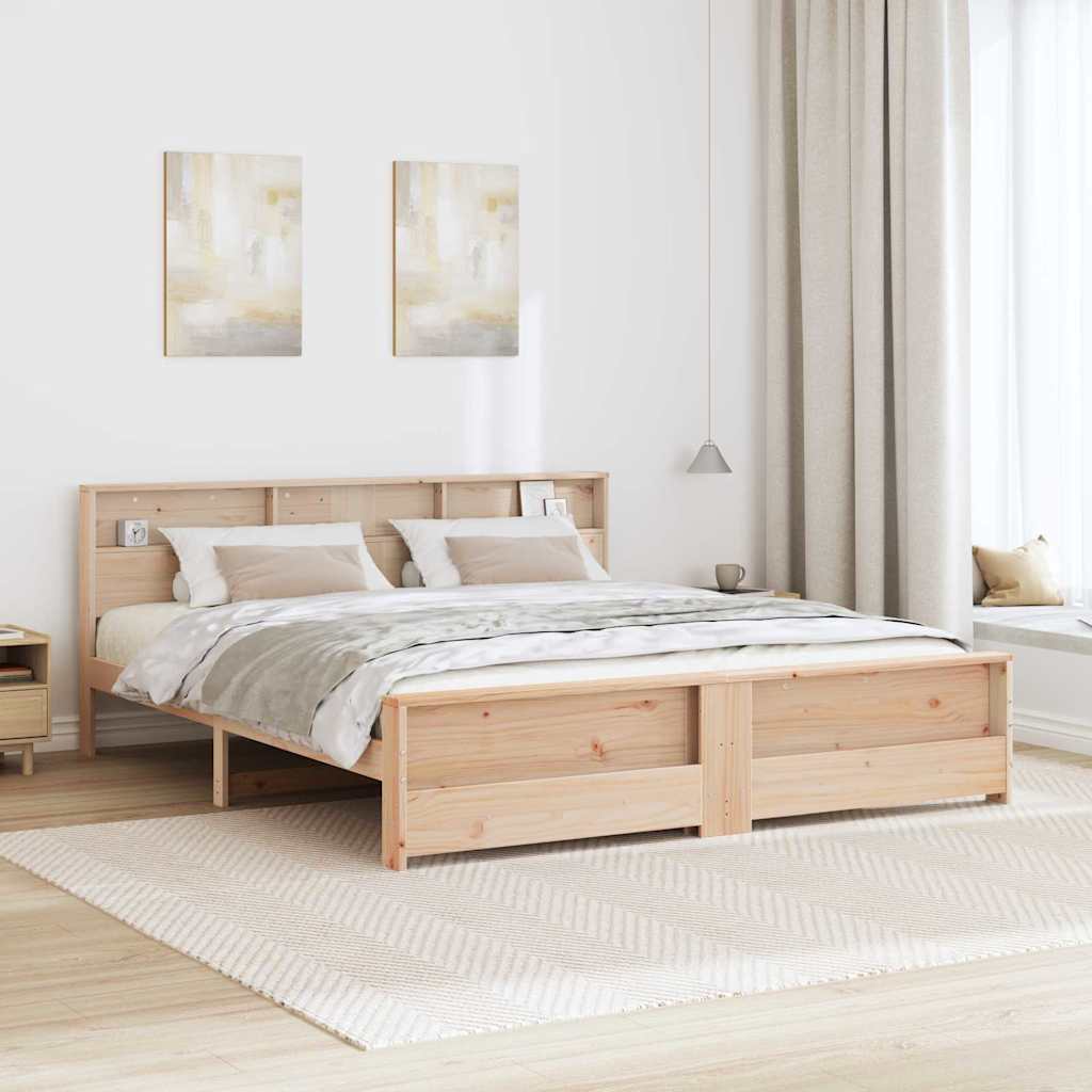 Struttura del letto Marrone 200 x 200 cm Legno multistrato