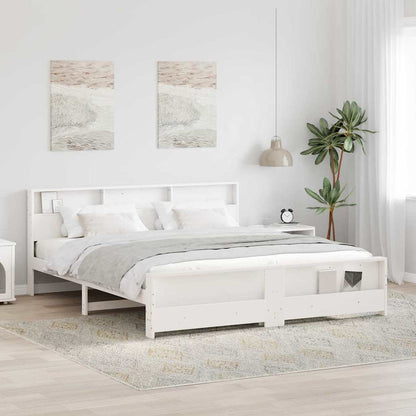 Struttura del letto Bianco 200 x 200 cm Legno multistrato