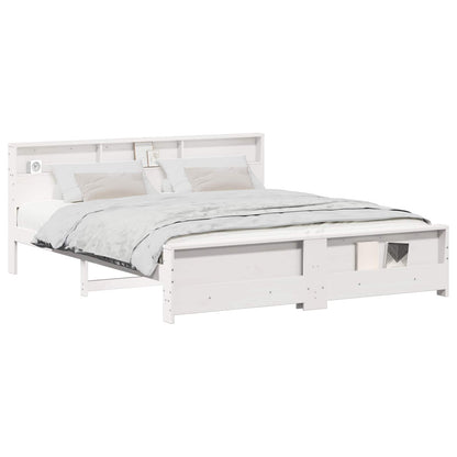 Struttura del letto Bianco 200 x 200 cm Legno multistrato