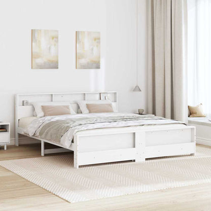 Struttura del letto Bianco 180 x 200 cm Legno multistrato