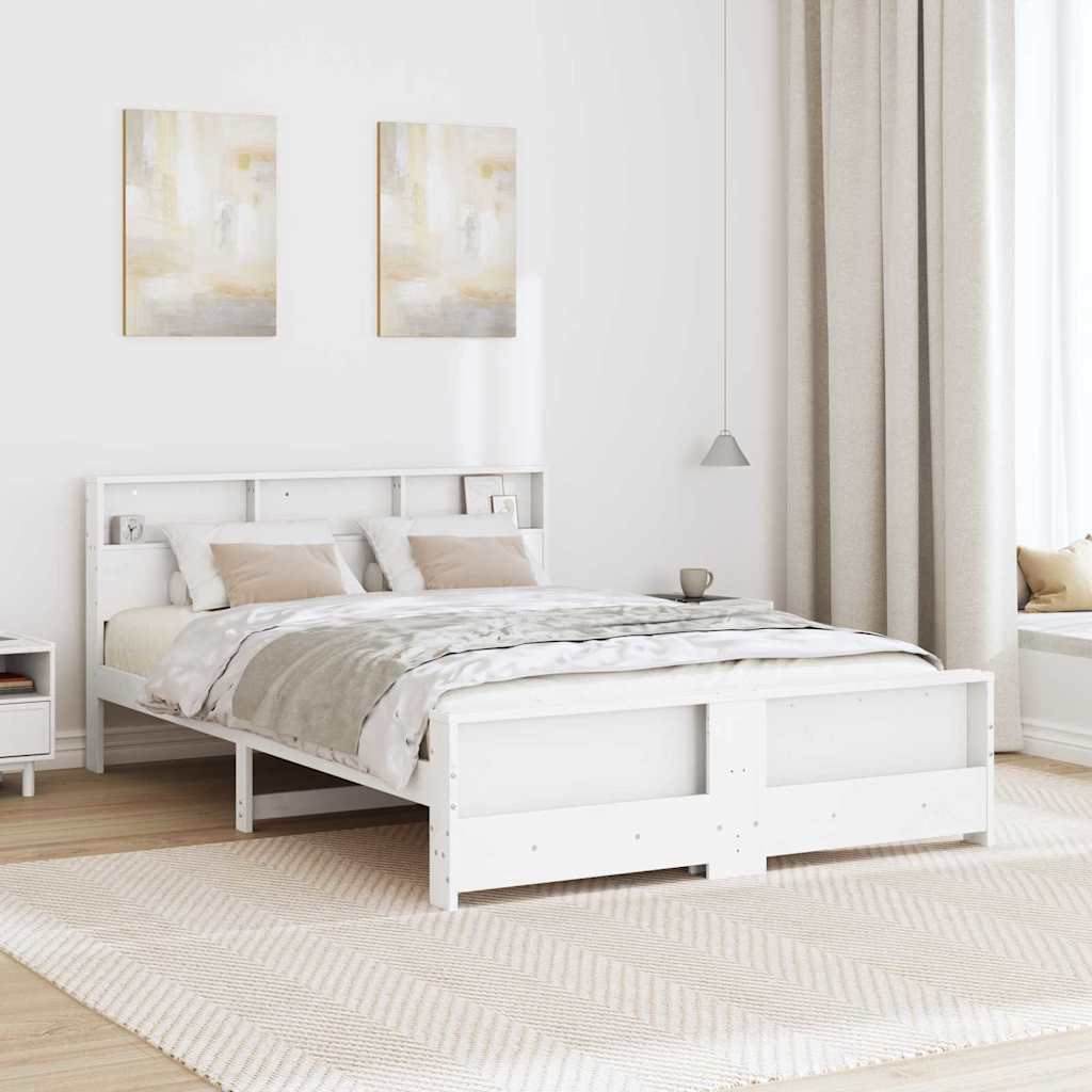 Struttura del letto Bianco 160 x 200 cm Legno multistrato