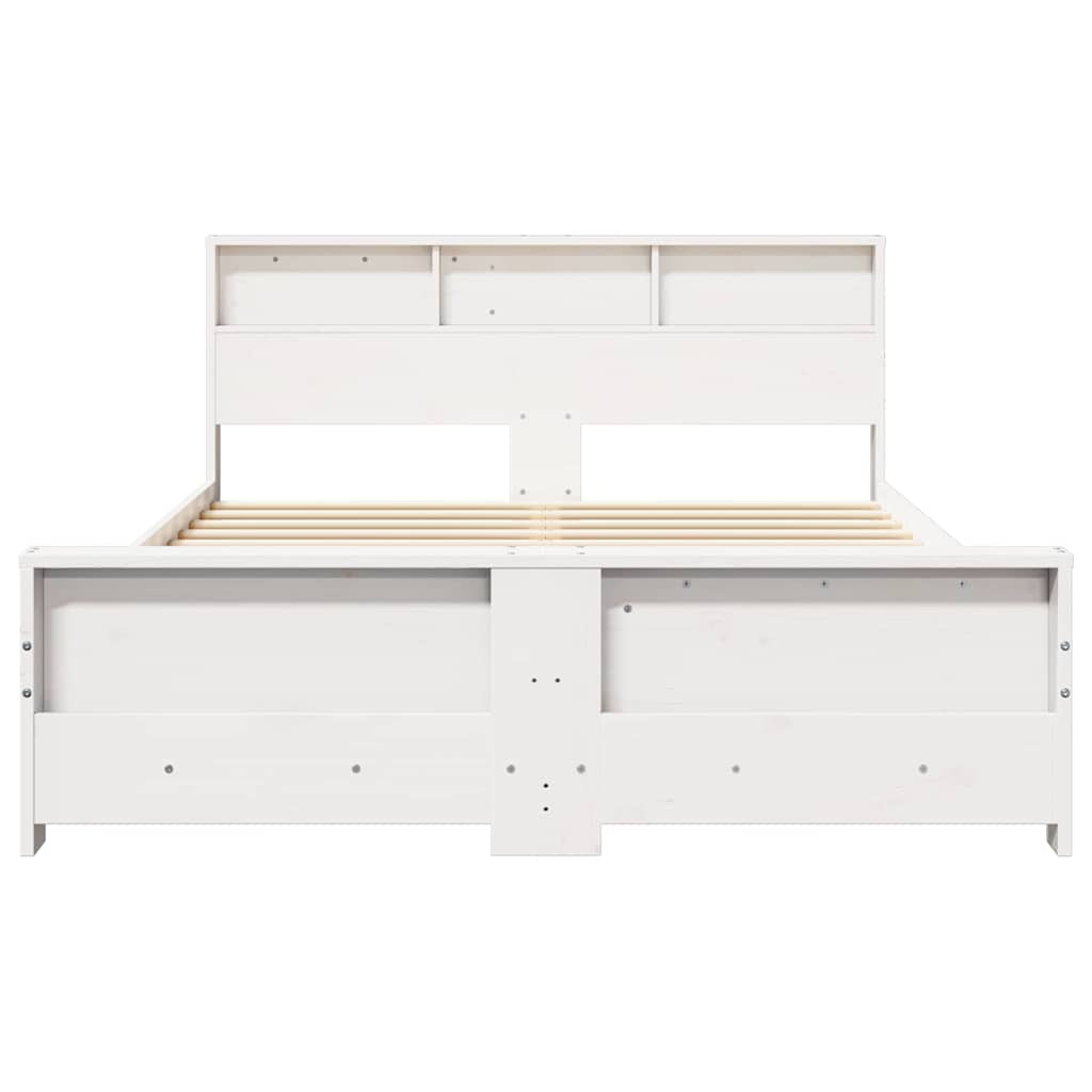 Struttura del letto Bianco 140 x 200 cm Legno multistrato
