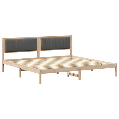 Struttura del letto Grigio scuro 200 x 200 cm Pino massello