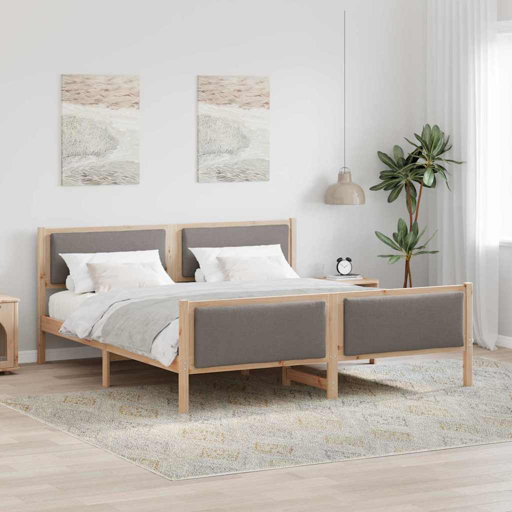 Struttura del letto con testiera Talpa 200 x 200 cm Tessuto