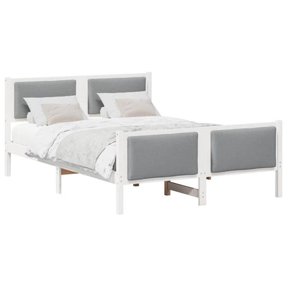 Struttura del letto Grigio chiaro 150 x 200 cm Tessuto